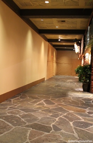 Polynesian refurbishment the closed off view from lower level near boutiki 1